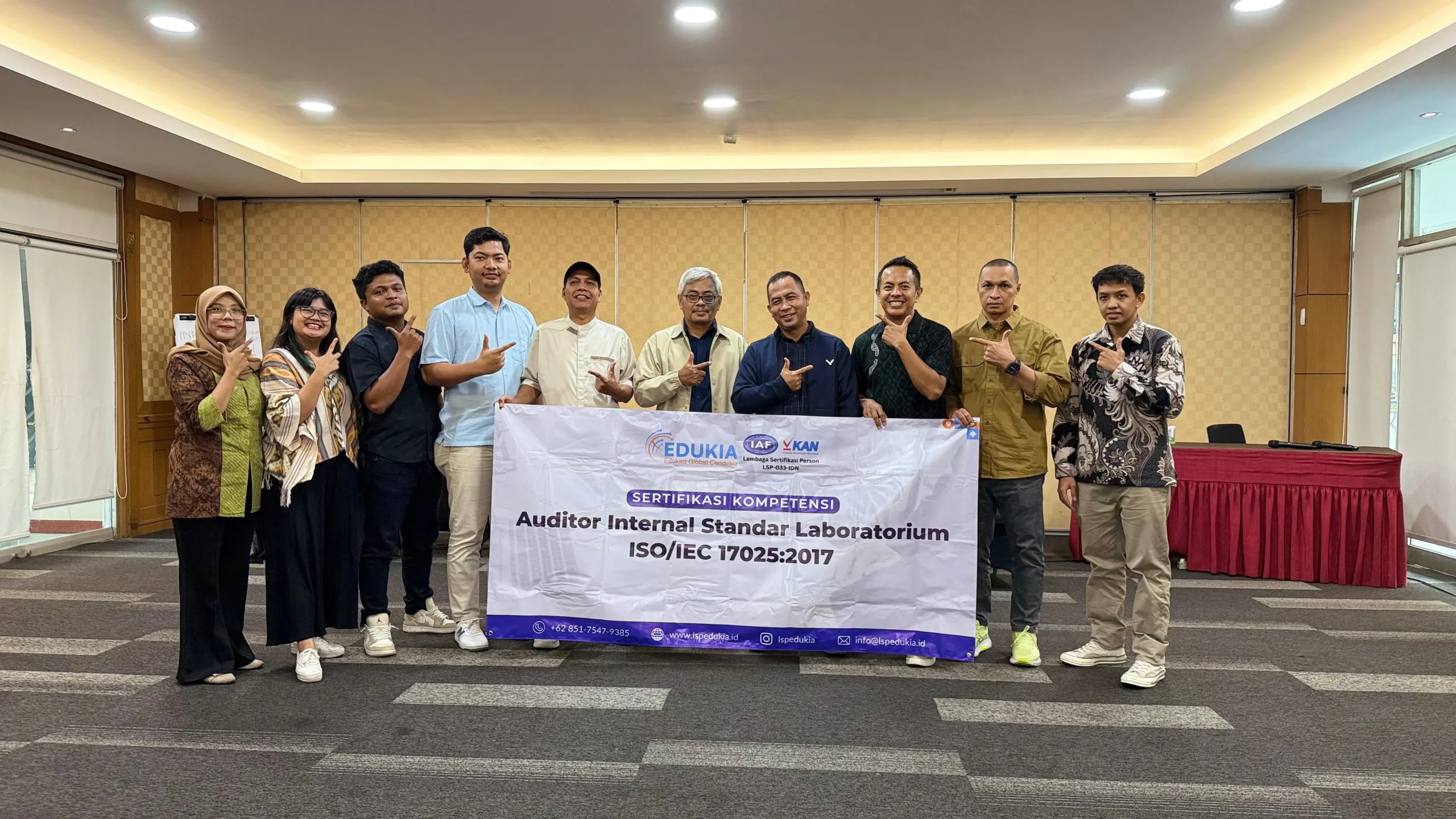 Sertifikasi Auditor Internal ISO/IEC 17025:2017 dari LSP EDUKIA