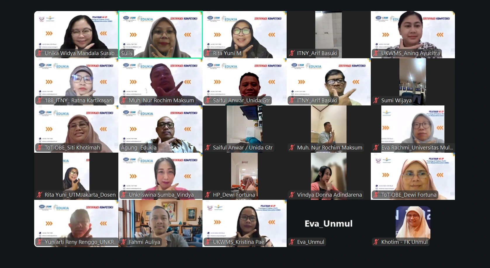 Sertifikasi ToT OBE 2026: LSP EDUKIA Perkuat Kompetensi Trainer Pendidikan Tinggi